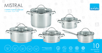 MISTRAL Zestaw garnków 10 elementów