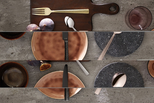 FELICITY Komplet sztućców PVD 6 cz.widelczyków do ciasta w pud. szampański