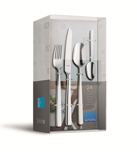 TOKYO Komplet sztućców dla 6 osób 24 części w pudełku TB