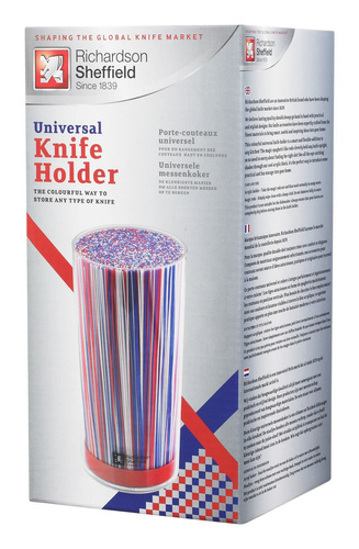 Uniwersalny blok do noży Makaron Red&White&Blue