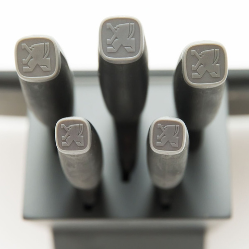 ADVANTAGE Zestaw noży kuchennych 5 cz. w bloku czarnym