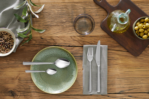 PHOENIX Komplet sztućców z recyklingu dla 6 osób 24 części w pudełku