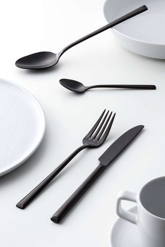 METROPOLE Łyżeczka do latte PVD czarna