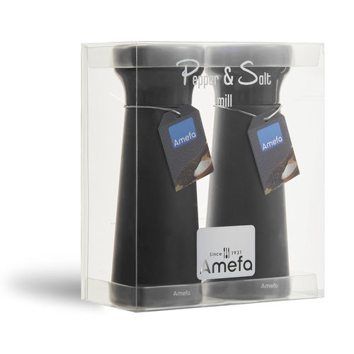 SALT & PEPPER Młynki Drewniane Czarne 2 szt.