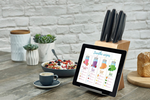 ADVANTAGE Zestaw noży kuchennych 5 cz. w bloku drewnianym