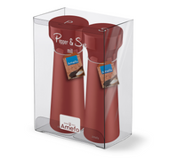 SALT & PEPPER Młynki Drewniane Terracotta 2 szt.