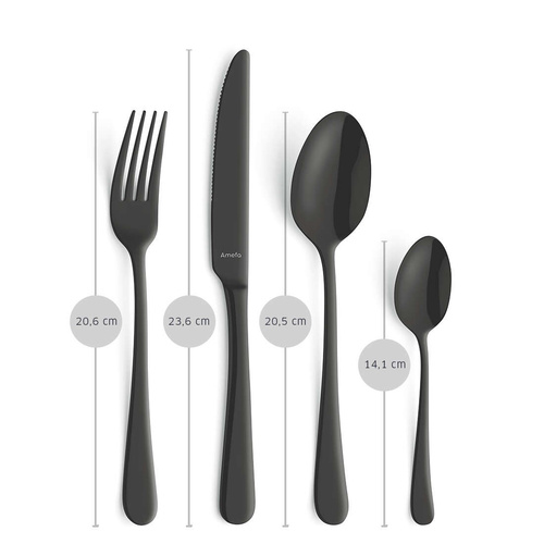 AUSTIN Łyżeczka do latte czarna