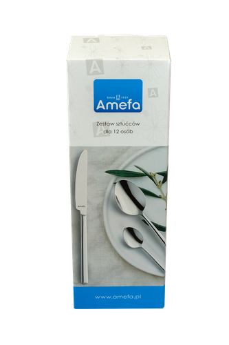 MODERNO Komplet sztućców dla 12 osób 60 cz. w pud. uniwersalnym