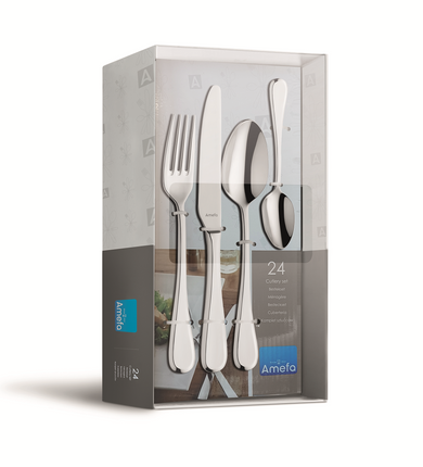 DRIFT Komplet sztućców dla 6 osób 24 części w pudełku TB
