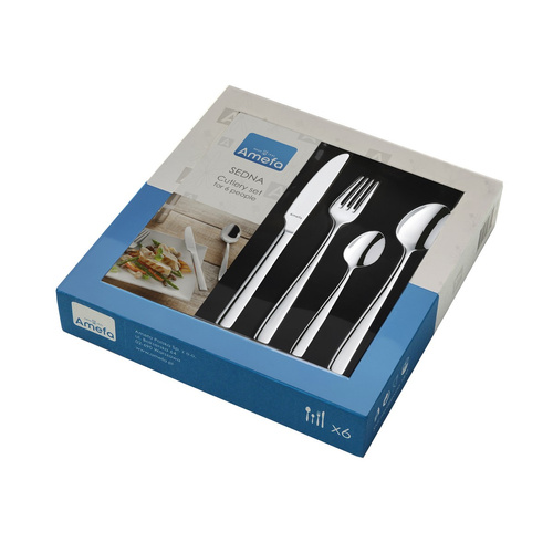 SEDNA Komplet sztućców dla 6 osób 24 cz. w pud. prezentowym