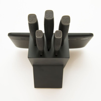 ADVANTAGE  Zestaw noży kuchennych 5 cz. w bloku czarnym