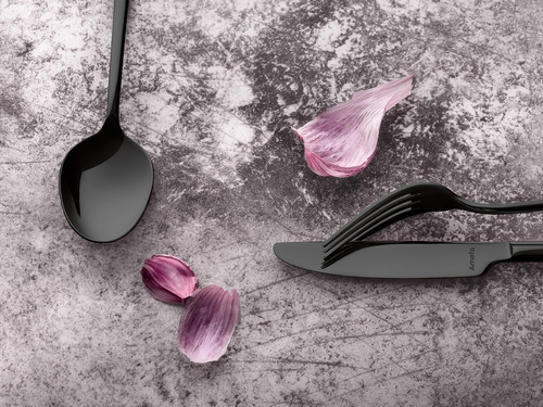 METROPOLE Łyżeczka do latte PVD czarna