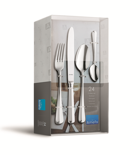 ELIZABETH Komplet sztućców dla 6 osób 24 części w pudełku TB