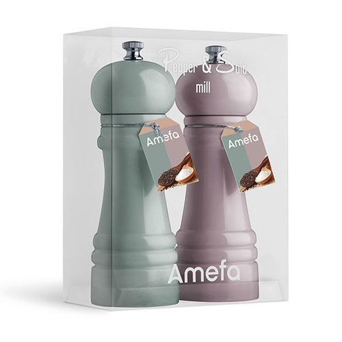 Komplet Młynków do Soli i Pieprzu Zielono-Fioletowy