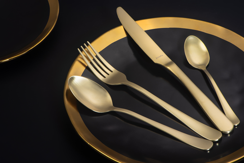 AUSTIN Komplet łyżeczek do latte dla 6 cz. SZAMPAŃSKIE