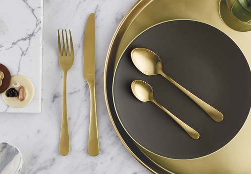 AUSTIN Komplet sztućców dla 6 osób 24 cz. ZŁOTY