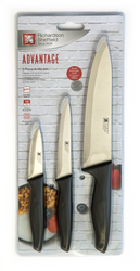 ADVANTAGE  Zestaw noży kuchennych 3 cz. w blistrze