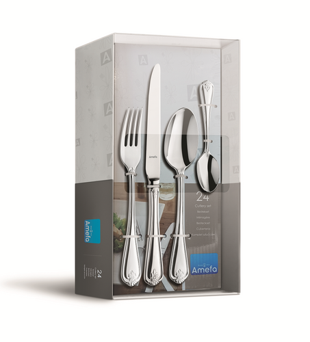 DUKE Komplet sztućców dla 6 osób 24 cz. w pud.TB