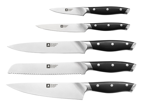 GRAND CHEF Zestaw noży kuchennych 5 cz. w bloku