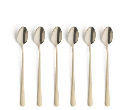 AUSTIN Komplet łyżeczek do latte dla 6 cz. SZAMPAŃSKIE