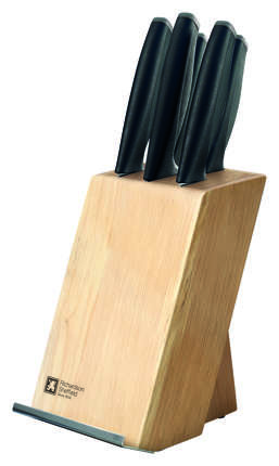 ADVANTAGE  Zestaw noży kuchennych 5 cz. w bloku drewnianym