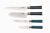 Dione 4-cz. komplet noży w bloku niebieskim