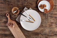 ECLAT NATURE  Komplet sztućców dla 6 osób 24 cz. efekt jasnego drewna w pud.