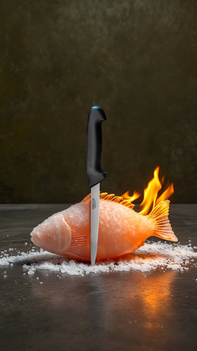 PRO TECH Nóż rozbiorowy wąski 13cm na zawieszce