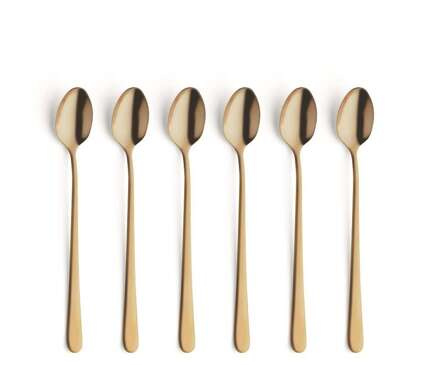 AUSTIN Komplet łyżeczek do latte dla 6 cz. ZŁOTY