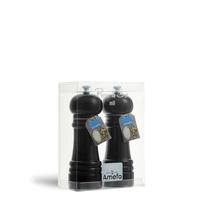 SALT & PEPPER Młynki Drewniane Czarne 2 szt.