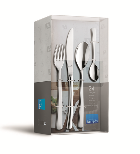 AURORA Komplet sztućców dla 6 osób 24 cz. w pud.TB