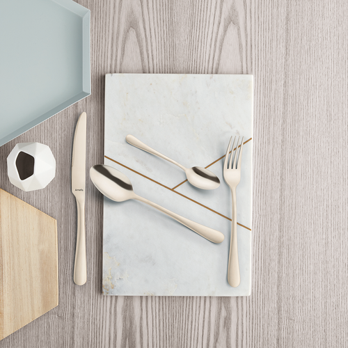 AUSTIN Komplet sztućców dla 6 osób 24 cz. SZAMPAŃSKI