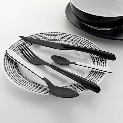 LUMINO Komplet sztućców dla 4 osób 16 cz. BIAŁY