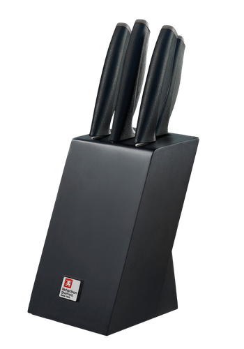 ADVANTAGE Zestaw noży kuchennych 5 cz. w bloku czarnym
