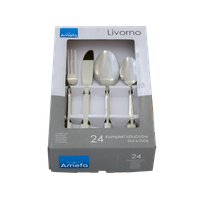 LIVORNO 24 cz. komplet sztućców w pud. BR